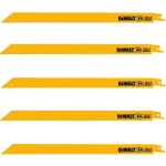 DEWALT 12 in. 14 TPI Bi-Metal Straight Back Reciprocating Saw Blade, 5-Pack thumbnail 1