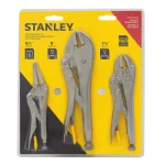 Stanley 3-Piece Locking Plier Set with Induction Hardened Jaws and Wire Cutters thumbnail 9