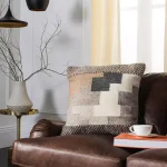 Safavieh Karlie Geometric Multi-Color Wool Throw Pillow, 20 x 20 in. thumbnail 1