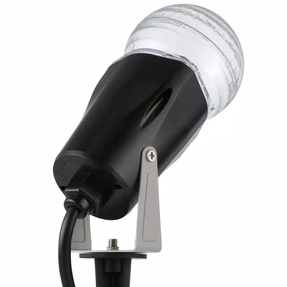LightShow 10 in. Red Green Blue Kaleidoscope Projection LED Spotlight with Stake