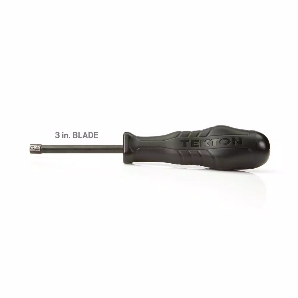 TEKTON 3/16 in. Nut Driver with Patented Three-Sided Handle