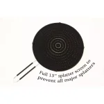 ExcelSteel 13 in. Silicone Splatter Screen with Non-Slip Heat-Resistant Grip, Stainless Steel Frame thumbnail 2