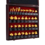 Professional Woodworker 35-Piece Router Bit Set with 1/4 in. Shanks and Tungsten Carbide Steel Blades thumbnail 2