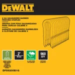 DEWALT 2 in. 9-Gauge Galvanized Barbed Paper Tape Fencing Staples, 960 Count thumbnail 2