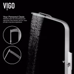 VIGO Mateo 59.5 in. Stainless Steel 6-Jet High Pressure Shower Panel System thumbnail 5