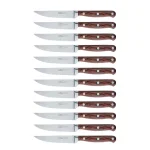 BergHOFF Pakka Wood 12-Piece Stainless Steel Steak Knife Set with Full Tang Construction thumbnail 1