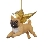 Design Toscano Pug Dog Angel Christmas Ornament, Hand-Painted Resin thumbnail 1