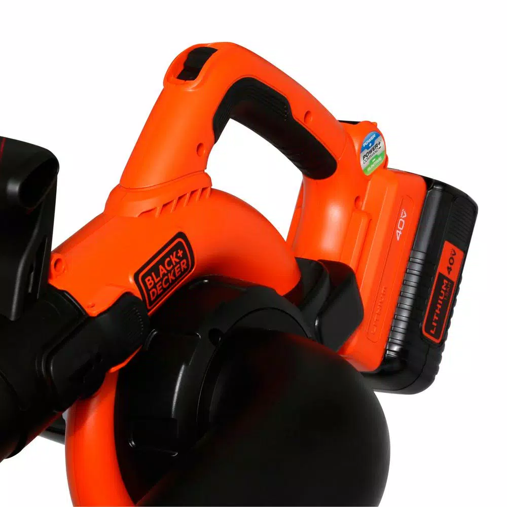 BLACK+DECKER 40V MAX Cordless Handheld Leaf Sweeper and Vacuum with 1.5 Ah Battery and Charger