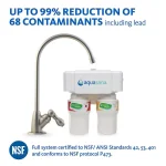 Aquasana AQ-5200 2-Stage Under Counter Drinking Water Filtration System with Brushed Nickel Faucet thumbnail 15