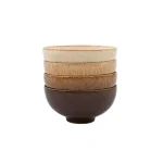 Denby Studio Craft Rice Bowl Set, 4-Piece Handcrafted Clay Serving Bowls thumbnail 1