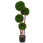 Nearly Natural 36 in. Artificial Boxwood Topiary Tree - UV Resistant Indoor/Outdoor Faux Plant thumbnail 1