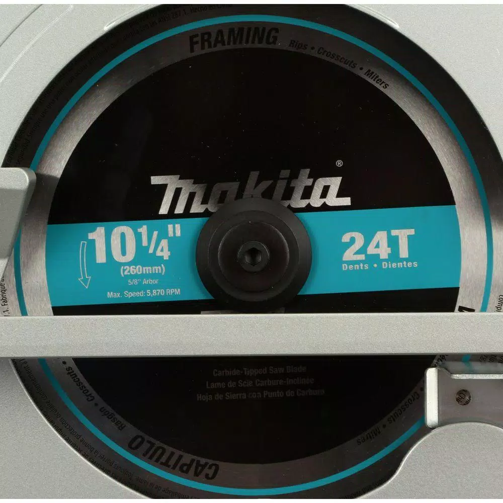Makita 10-1/4 in. 14 Amp Corded Circular Saw with Electric Brake and 24T Carbide Blade