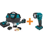 Makita 18V LXT Brushless 5" Angle Grinder Kit with Paddle Switch & Bonus LED Flashlight thumbnail 1