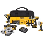DEWALT 20V MAX Cordless 5-Tool Combo Kit with (2) 3.0 Ah Batteries and Charger thumbnail 1