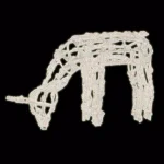 Brite Star 39 in. LED Feeding Doe Wireframe Deer Sculpture, White Lights thumbnail 1