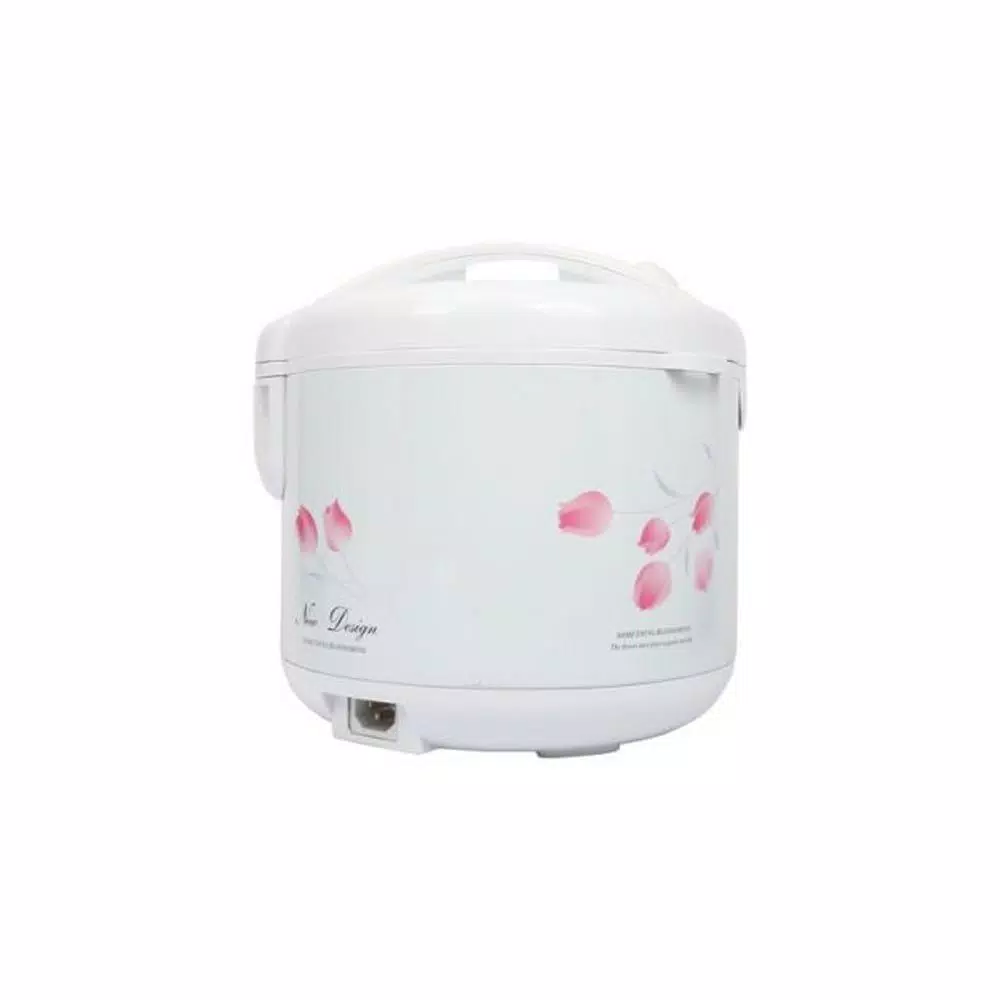 Tayama Cool Touch TRC-10 10-Cup Rice Cooker with Steamer and Non-Stick Inner Pot, White