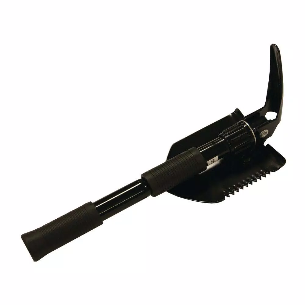 UST U-Dig-It Field Shovel and Pick Combo, Stainless Steel, Black