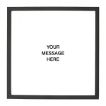 Petal Lane Home Letterlove Magnetic Memo Board with 150 Black Magnetic Letters and Ebony Frame thumbnail 1