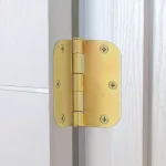 Design House 3.5 in. x 5/8 in. Radius Satin Brass Steel Door Hinges, 10-Pack thumbnail 9