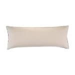 LR Home Embroidered Ethnic Floral Throw Pillow, 14 x 36 in, Gray and Cream Cotton thumbnail 3