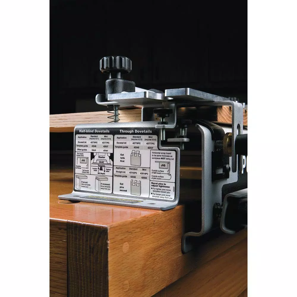 PORTER-CABLE 12 in. Dovetail Jig Set with Templates and Router Bits