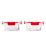Core Kitchens 23 oz. Divided Glass Food Storage Container Set with Lids, 2-Pack thumbnail 4