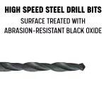 Drill America DWDCO M35 Cobalt Reduced Shank Drill Bit Set, 5-Piece, 9/16 in. - 1 in. thumbnail 2