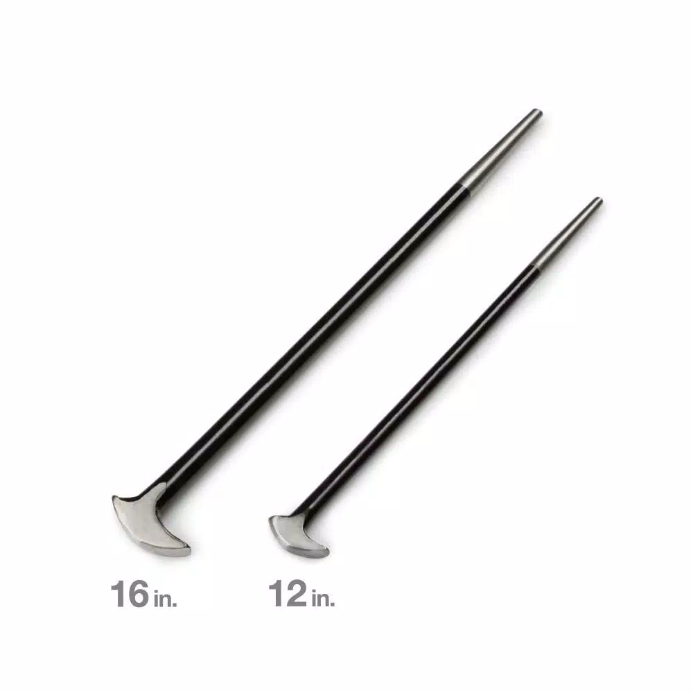 TEKTON 2-Piece Rolling Head Pry Bar Set, 12 in. and 16 in.