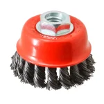 Robtec 3 in. Steel Wire Knotted Cup Brush for Angle Grinders thumbnail 1