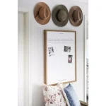 Petal Lane Home Ernest Hemingway Wisdom Magnetic Memo Board with Rustic Brown Frame thumbnail 2