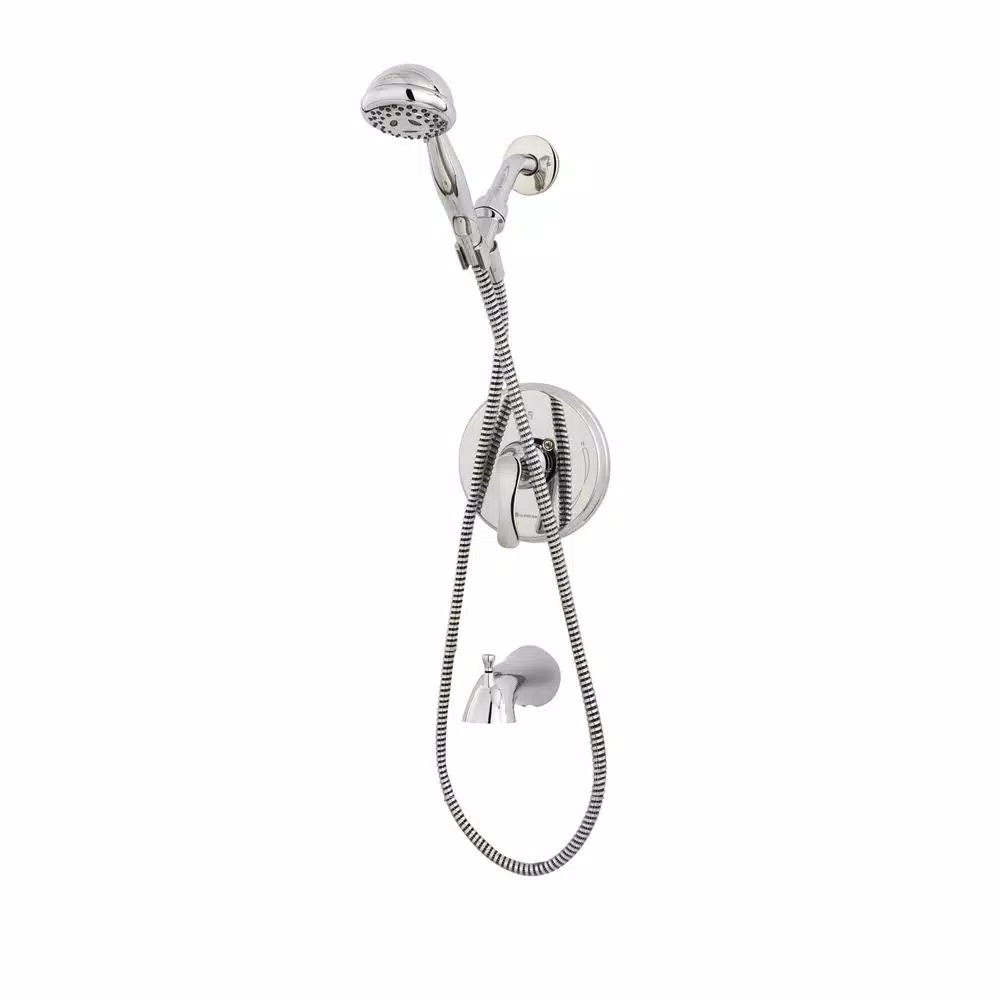 Glacier Bay Edgewood Single-Handle 3-Spray Tub and Shower Faucet, Chrome