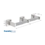 Franklin Brass Century Triple Post Toilet Paper Holder, Polished Stainless Steel thumbnail 4