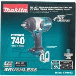 Makita 18V LXT Brushless 1/2 in. High Torque 3-Speed Impact Wrench (Tool-Only) thumbnail 10