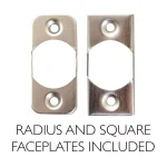 Design House Ironwood Satin Nickel Privacy Bed/Bath Door Lever with Universal 6-Way Latch thumbnail 2