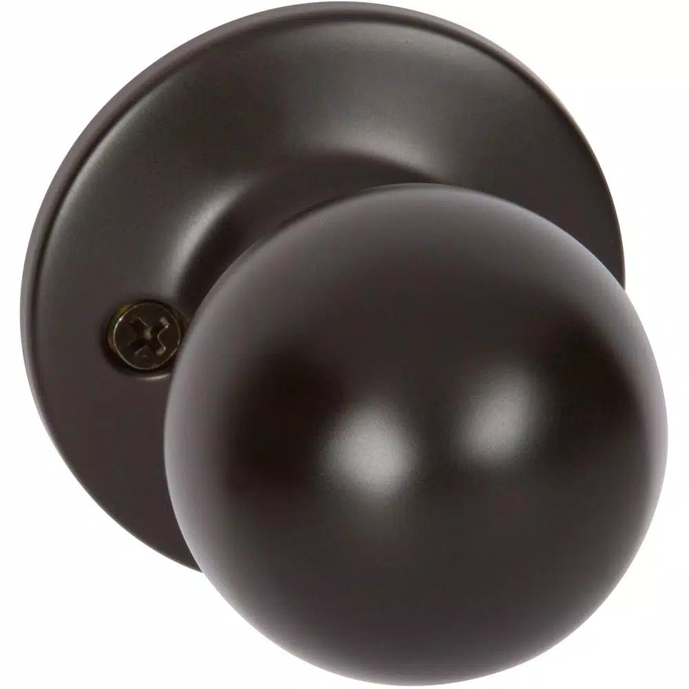 Callan Fairfield Rustic Style Black Round Metal Dummy Door Knob