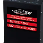 SPEEDWAY 100 Amp Rolling Battery Charger with Voltmeter and Ammeter Gauges thumbnail 2