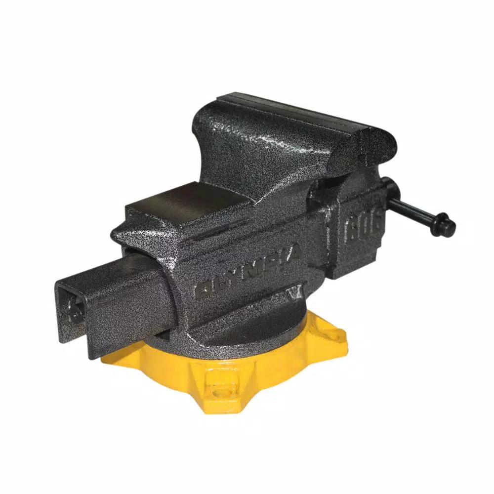 OLYMPIA Tools 6 in. Bench Vise with 270° Swivel Base and 20,000 lb. Clamping Strength