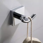 KRAUS Ventus Double Hook Bathroom Robe and Towel Hook in Chrome thumbnail 2