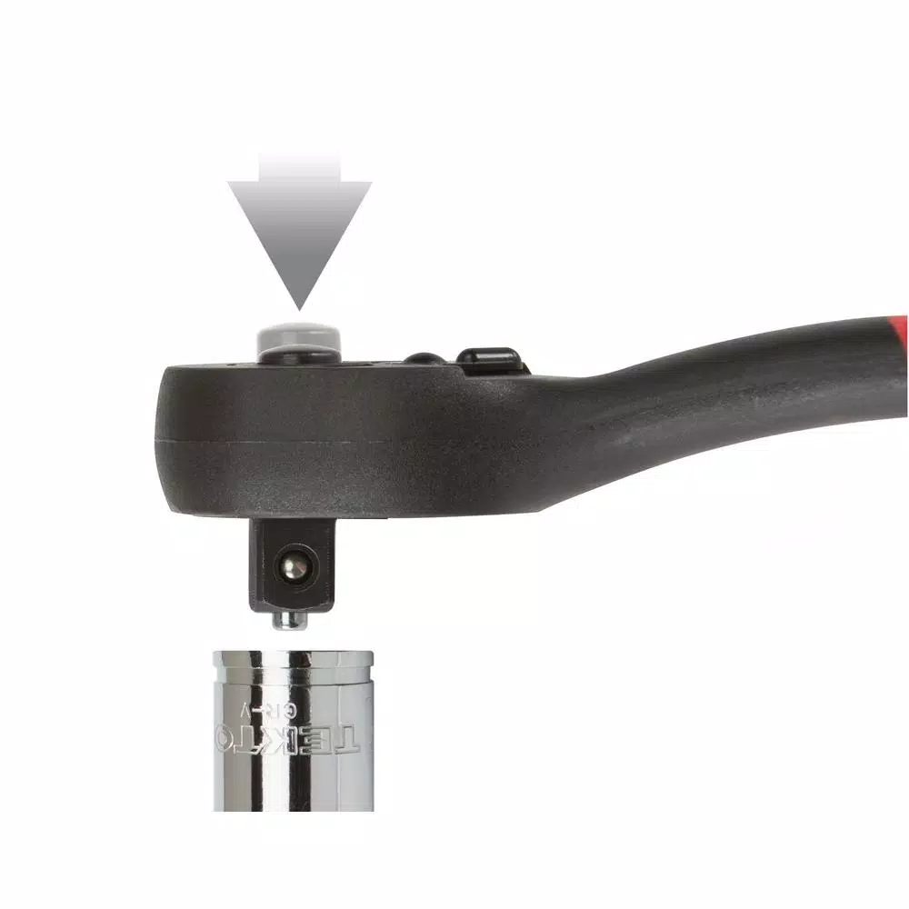 TEKTON 1/4 in. Drive 5 in. Composite Ratchet with 72-Tooth Gear