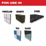 Milwaukee Diamond MAX Hole Saw Set, 2-Piece, 1/4 in. Hex Shank for Tile, Stone, and Glass thumbnail 2