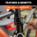 CURT 2-Bike Tray-Style Hitch-Mounted Bike Rack, 1-1/4" or 2" Receiver thumbnail 13