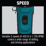 Makita 12V MAX CXT Cordless 3/8 in. Drill and Impact Driver Combo Kit with (2) 1.5Ah Batteries, Charger, and Bag thumbnail 5