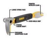 DEWALT 9 in. Precision Claw Bar Pry Bar with I-Beam Design thumbnail 8