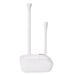 OXO Good Grips Toilet Brush and Plunger Combo Set with Holder, White thumbnail 2