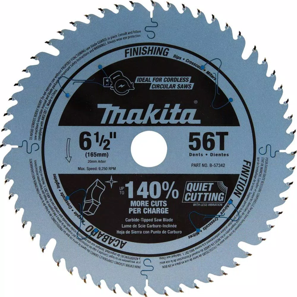 Makita 18V X2 LXT (36V) Brushless 6-1/2 in. Plunge Circular Saw Kit with Bonus 56T Carbide Blade