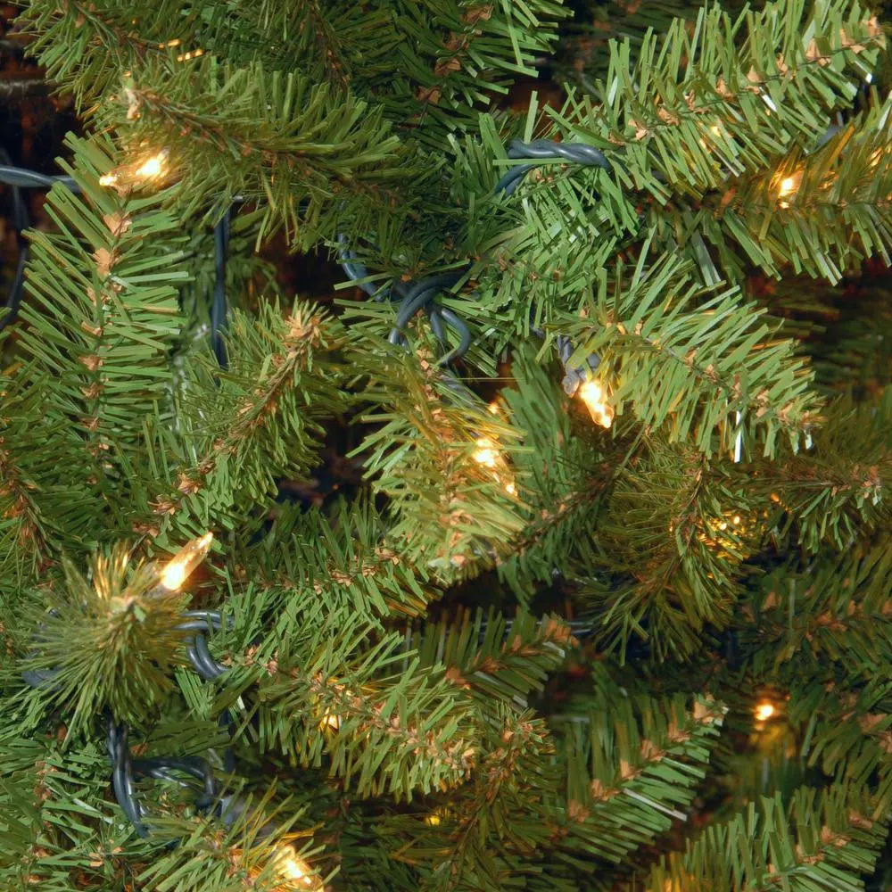 National Tree Company 6.5 ft. Kingswood Fir Pencil Artificial Christmas Tree with 250 Clear Warm Lights