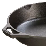 Lodge 10.25 in. Cast Iron Skillet with Pour Spouts and Assist Handle, Black thumbnail 2