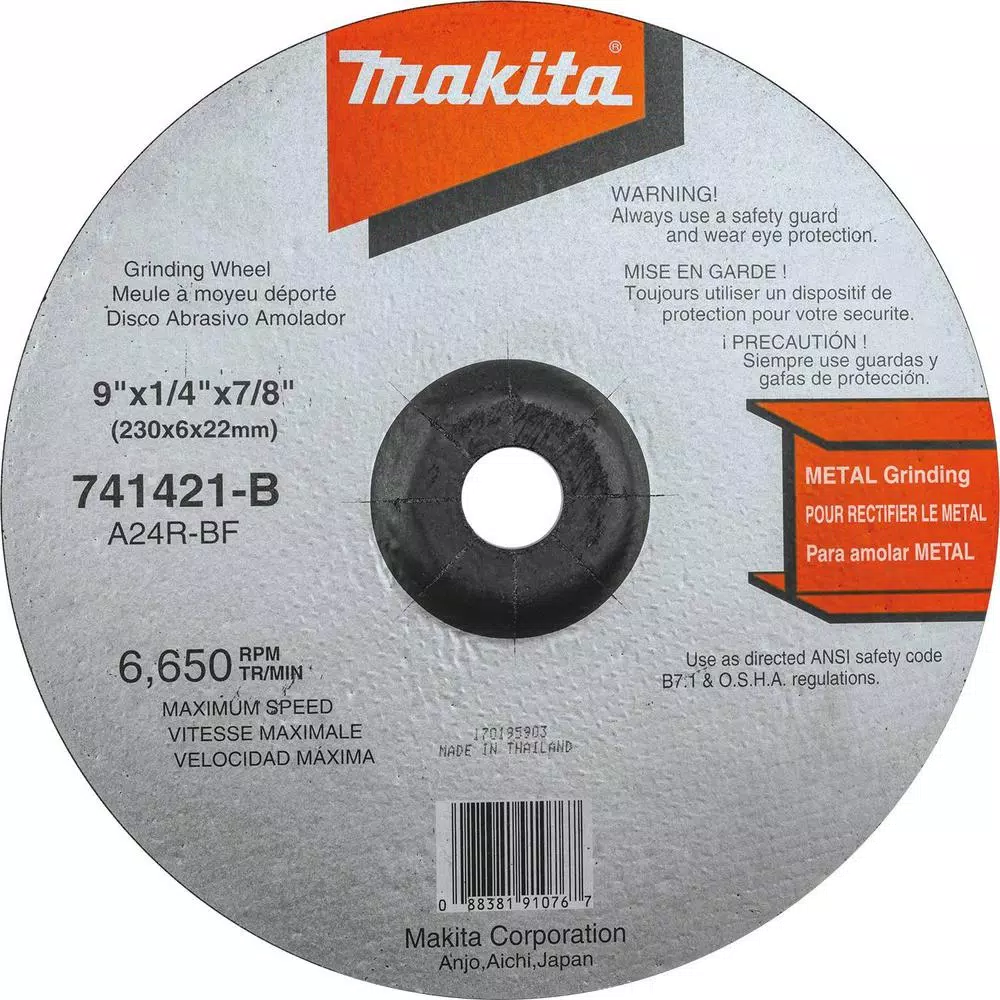Makita 18V X2 LXT (36V) 7 in. Brushless Paddle Switch Angle Grinder Kit with 5.0 Ah Batteries & 10pk Grinding Wheels