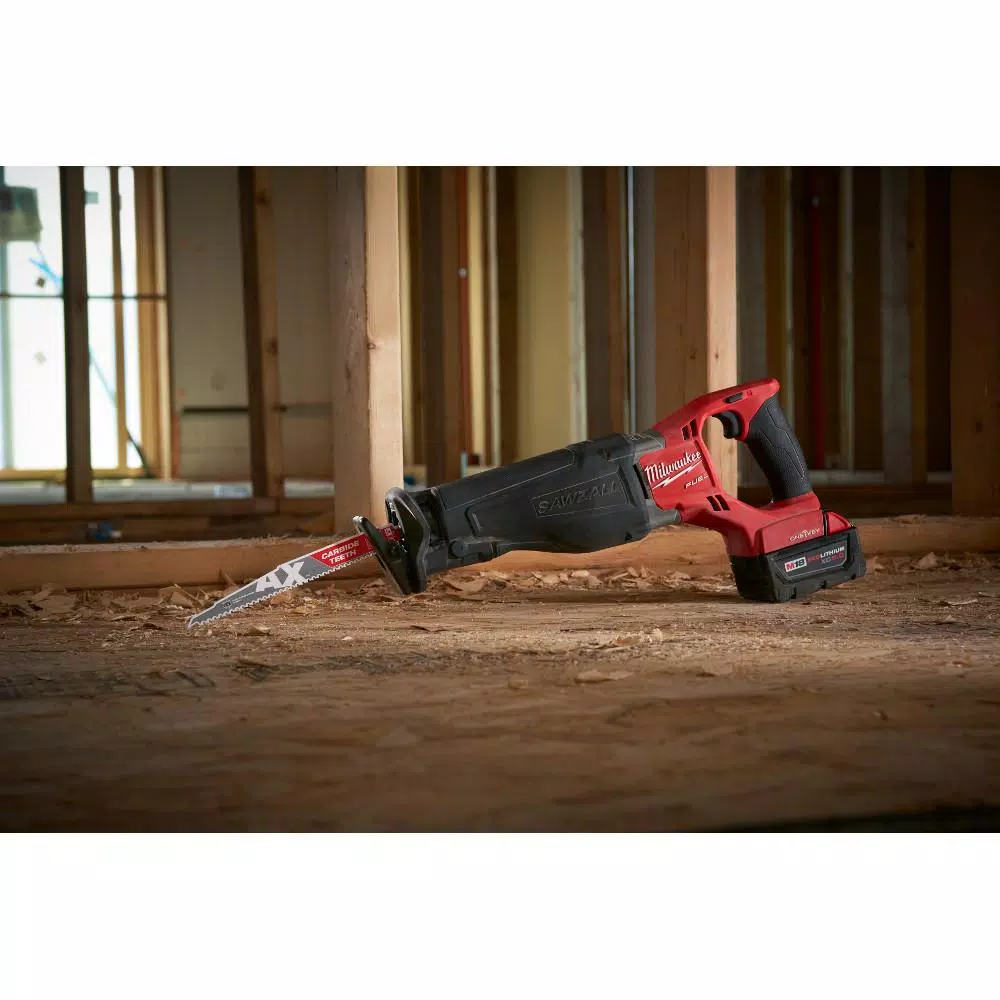 Milwaukee M18 FUEL ONE-KEY Reciprocating Saw Kit with Two 5.0 Ah Batteries and Charger