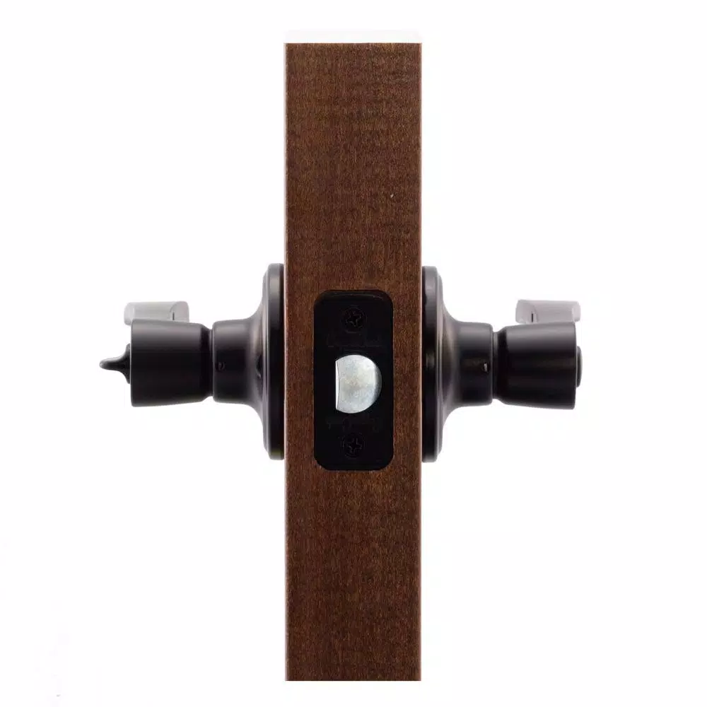 Copper Creek Scandinavian Kash Black Keyed Entry Door Lever, Modern Zinc Hardware